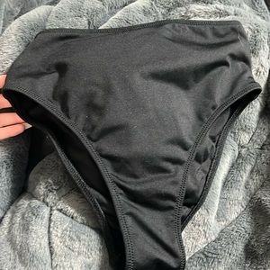 full coverage Pink bathing suit bottoms.